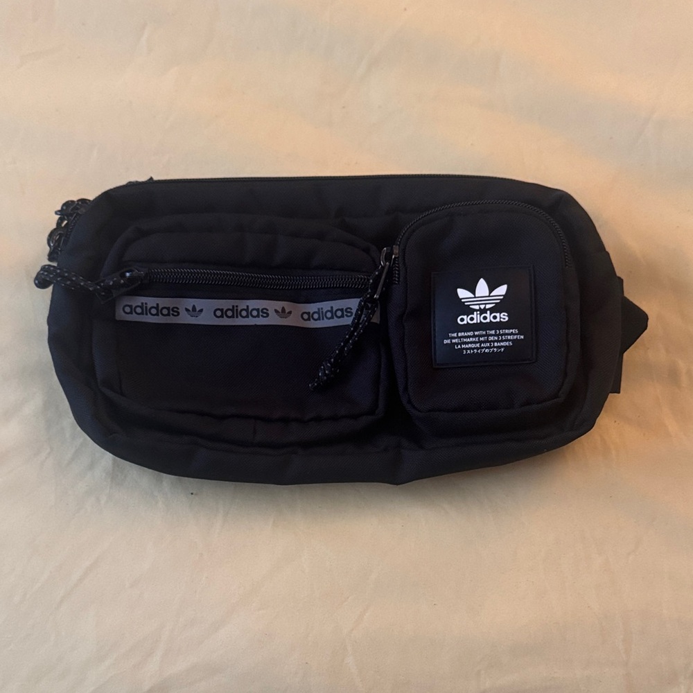 Adidas Black Belt Bag for Men